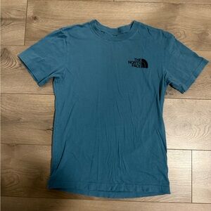 Mens The North Face Blue Short Sleeve Tee